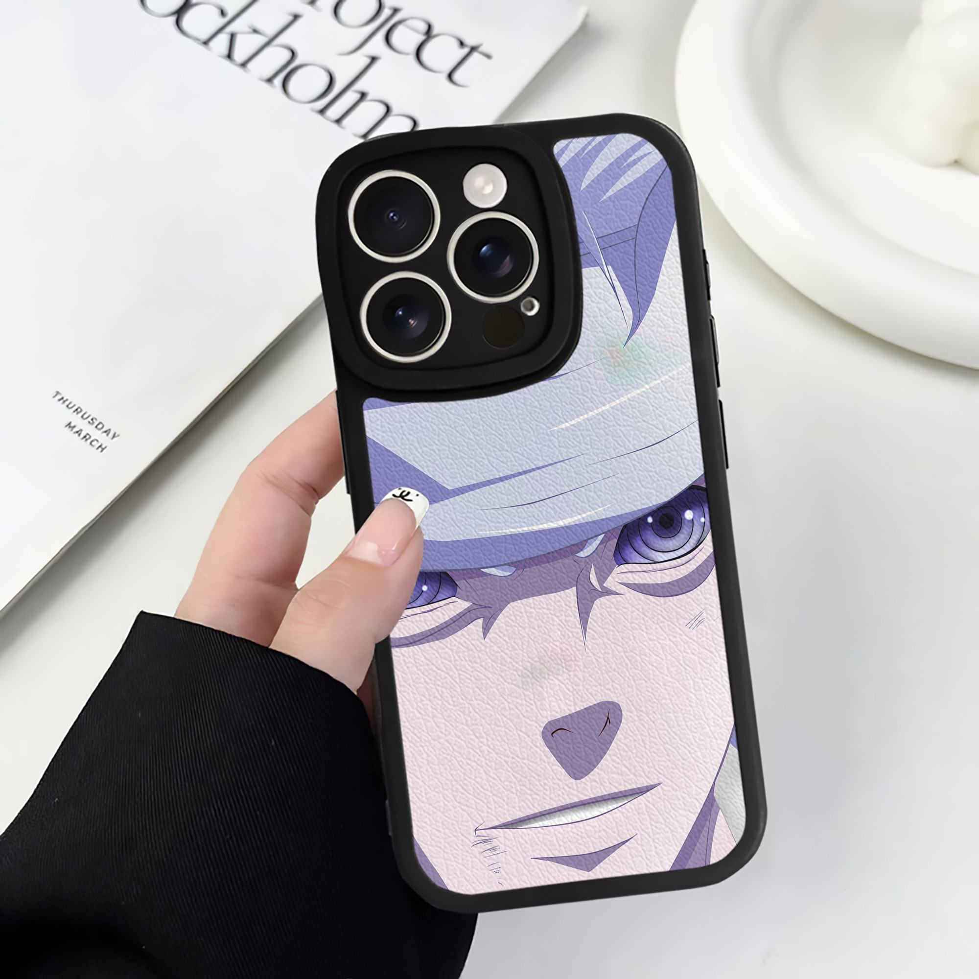 （画像用） NARUTO -ナルト- NARUTO -ナルト- 疾風伝 【iPhone 16シリーズ対応】シリコンスマホケース（レザー調） 材質：シリコン